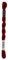 Anchor Perlgarn Stärke 5 4585000-00022 dunkelrot Stickgarn, 100 % Baumwolle, 5g Strängchen