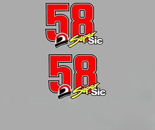 Ecoshirt IX-JLKM-3ORO Adesivi Stickers Super SIC 58 RIF: Pd342 Aufkleber Autocollants Adesivi Moto GP Decals Motorcycle