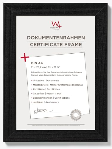 walther design Cadre photo walther design noir 21 x 29,7 cm (DIN A4) Home Cadre en bois HO130B