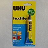 4X UHU textile solvent free fabric glue 19ml