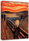 artsprints Der Schrei, Gemälde von Edvard Munch, Nachdruck auf gerahmter Leinwand, Wandschmuck, 20 x 12 inch -18mm depth