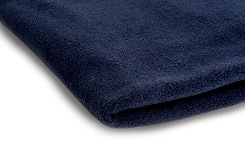 Polar Antipilling Fleece Stoffe 200 g / m² von allerbester Qualität erhältlich in 50 Farben 50 x 155 cm (Nr 18 Navy Blau)