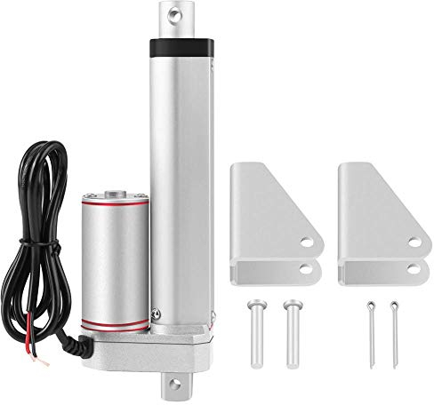 Linear Actuator,linearantrieb linearmotor Hub Hochleistungs 750N,linearmotor 24V 100mm,Elektromotor DIY mit 2 Halter und 4 Sicherungsstift für Elektro-, Medizin-, Auto usw verwenden,geräuscharm