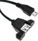 BeMatik - Cable USB 2.0 para fijación a Panel microUSB Macho a USB A Hembra