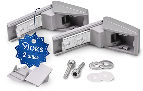 VIOKS 2x Kühlschrank Scharnier Ersatz für Kühlschrank Scharniere Liebherr 9590178 - Scharnier Reparaturset für Liebherr Kühlschrank Türgriff