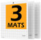 XINART Schneidematte für Silhouette Cameo 4/3/2/1 Standardgrip Cutting Mat 3 Pack, Quilting Cricket 12x12 Schneidematte Ersatz Zubehör für Silhouette Cameo 5
