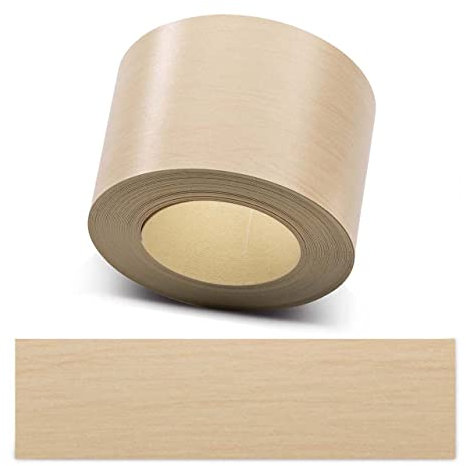 ben+camilla.com Kantenumleimer zum Aufbügeln | Ahorn 60 mm x 5 m Rolle (glatt matt) | Premium Qualität für professionelle Ergebnisse | Kantenschutz