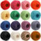 ZEAYEA 16 Rolls Colored Jute Twine, 1312 Feet 16 Colors Jute String, 2mm 3 Ply Craft String for Artworks, DIY Crafts, Decoration, Bundling