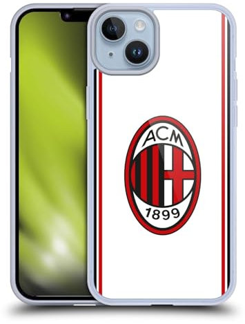 Head Case Designs Licenciado Oficialmente AC Milan Lejos Kit de Cresta 2017/18 Caso Funda de Gel Suave Compatible con Apple iPhone 14 Plus