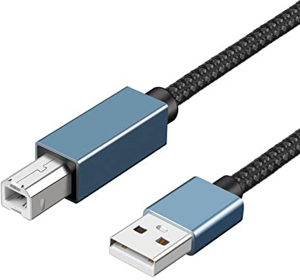 Pewell Cavo | Cavo per stampante USB Cavo USB B - Cavo USB 2.0 compatibile con stampante, controller MIDI, tastiera MIDI, scanner, pianoforte