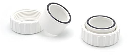 Raccord Sortie ø 50 mm Blanc + Joint + écrou pour Pompes Poolmax TP 25-35-50-75-120-150