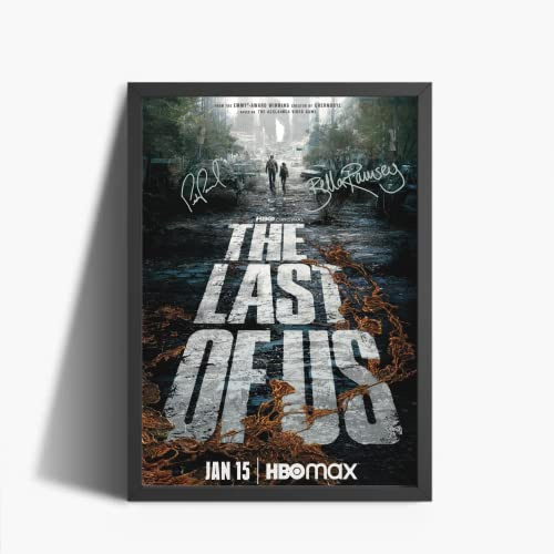 ANDSAL The Last Of Us A3 Poster, gerahmt, dekorativ, signiert, Geschenk für Autogramm, bedruckt, Geschenkidee für Kino-Fans (weißer Rahmen)