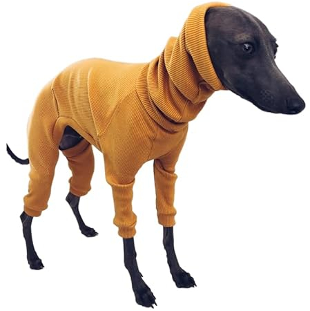 Italienische Windhund-Kleidung, Wintermantel for Hunde, Pyjama-Einteiler, vierbeiniger Rollkragenpullover, Stretch-Windhund-Bekleidung, Haustier-Kleidung, Mantel-Outfit for mittelgroße und große Hunde
