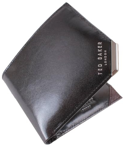Ted Baker Herren Kornerr Brieftasche Taschen Und Geldbörsen Schwarz ONE Size