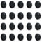 20mm Rubber Grommet, 20 Pcs Round Hole Cover, Wire Tidies Organizer Management Grommets for Machine, Black