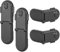 REDTRON Kindersicherung Schrank mit Doppeltem Sicherheitsschalter (4 Pack, Schwarz), kindersicherung kühlschrank mit 3M-Kleber, Schranksicherung Baby, Keine Werkzeuge erforderlich, Einfache Montage