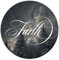 Zyadsinoudor Faith Vinyl-Laptop-Aufkleber, 50 Stück, inspirierende Sprüche, Vinyl-Aufkleber, zum Abziehen und Aufkleben, runde Etiketten für Laptop, Notebooks, Fahrrad, Skateboards, Gepäck, 7,6 cm (3