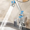 Rubinetto da Bagno in Lega Elettrica Placcato Miscelatore Lavabo 1080° Rotante, Rubinetto Miscelatore con Tubo di Collegamento Acqua Calda / Fredda 60 cm, 2 Modalità di Uscita Acqua Cucina (Grgent)