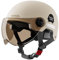 Casco da moto con doppia visiera, casco da moto per adulti, elmetto per scooter 3/4 unisex, casco aperto per scooter da crociera per ciclomotori