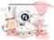 veviur Baby Geschenkset, Neugeborenen Geschenk, Baby Geschenk Mädchen und Junge – mit Kuscheltier, Rassel, Schnullerhalter, Decke und Lätzchen