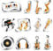 Lot de 12 emporte-pièces musicaux en acier inoxydable – Différentes formes dont partitions, guitare et casque