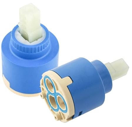 2 Stk Keramik Kartusche 35 mm, Kartusche Wasserhahn, Mischbatterie Kartusche, für Einhand Armaturen, Armaturen Ersatzteile Kartusche für Wasserhahn Bad, Küchenarmatur und Waschtischarmatur