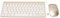 2.4G Wireless Keyboard Mouse Set, UV Coated Keycaps, Ergonomic Design, for Desktop Computers, Mobile Devices, Tablet Computers, (Gold)
