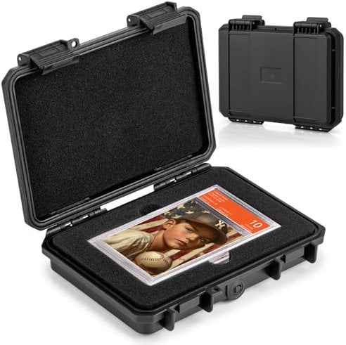 JoyHood Graded Card Storage Box - Holds 3 Graded Cards, PSA Slab Case for Trading Card, Sports Cards Storage Boxes for Football/Basketball/Baseball