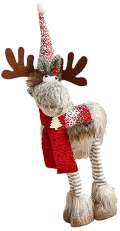 Zarte Feiertags-Rentier-Ornament, Schreibtisch-Verzierung für Weihnachtsdekorationen auf Fensterbänken und Tischplatten