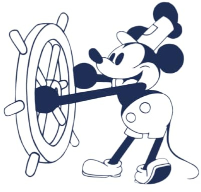 Tattwo.me - Temporäre Tattoos für Erwachsene und Kinder, 2 Wochen, wasserfest - Mickey - Pflanzliche Tinte - EU-Kosmetik-Zertifikat - (5X5 P1014).