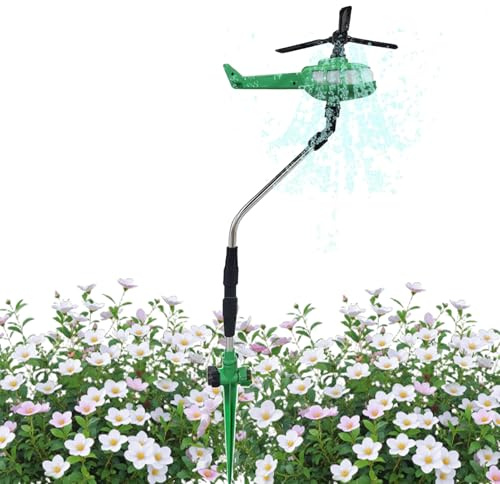 Nexusectar Wassersprenger Für Rasen,Rotationsbewässerungsgerät | Helikopter Sprinkler Bewässerungssystem für Garten Blumen Pflanzen Außendekoration Rasen Gras im Freien