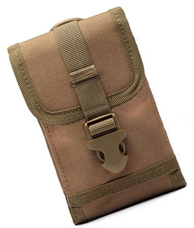 BELOWSYALER Leichte Handytaschen für Herren, Camouflage, mehrere Fächer, Outdoor-Abenteuerausrüstung, geringes Gewicht, Wandertelefonträger