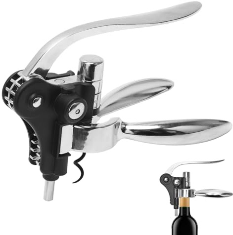 CEWROM Tire-bouchon professionnel en alliage de zinc Tire-bouchon à levier, tire-bouchon de vin, coffret cadeau décapsuleur, pour tous les types de bouchons, cadeau pour hommes et femmes
