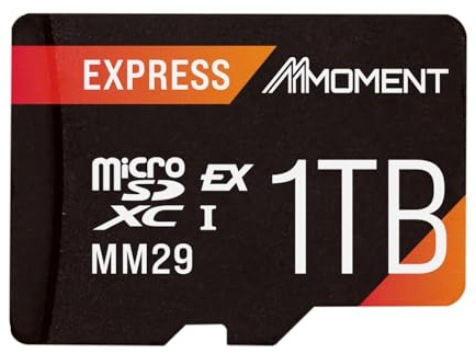 MMOMENT Carte micro SD Express de 1 To pour Nintendo Switch 2, carte micro SD, EX600, PCIe gen3x1, jusqu'à 880 Mo/s en lecture et 650 Mo/s en écriture, carte mémoire de jeu (MM29)