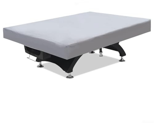 Billiard Pool Table Cover Waterproof with Elastic Drawstring Closure, For Durable 210D Polyester Material for Long Lasting Weather Protection (grey 7FT)