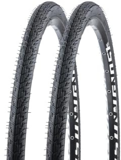 2 Stück 28 Zoll Fahrrad Reifen 28x1 5/8x1 1/4 tire City 32-622 Schwarz