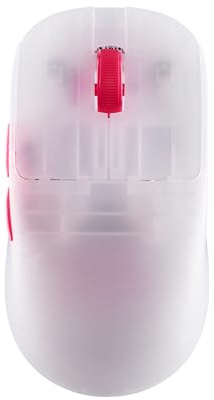 ATK Blazing Sky Zero Souris de jeu sans fil, capteur ultra PAW3950, Nordic 54L15, taux de poling 8 K, légère 44 g, filaire/2,4 G (zéro, blanc givré)