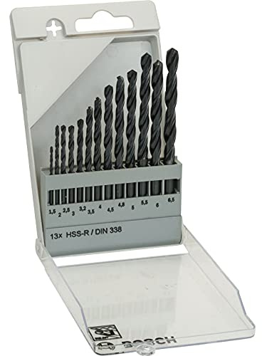 Bosch Pro 13tlg. Metallbohrer-Set HSS-R rollgewalzt