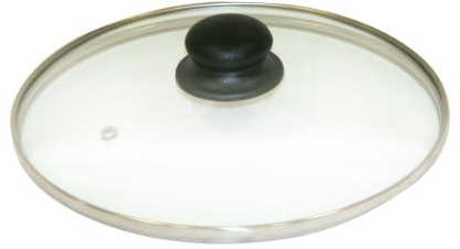 Axentia 222224 Glasdeckel mit Edelstahlrand 28 cm