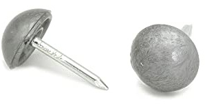 Heiro Plastik Ziernägel Silber Rostfrei A10/12 250 Stück 10mm