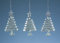 Set of Three Glass Trees