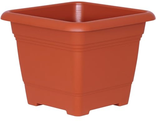 Geli Pflanzkübel Nora Terracotta 40 cm quadratisch - Kunststoff