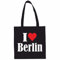 Reifen-Markt Tasche I Love Berlin Größe 38x42 Farbe Schwarz Druck Weiss