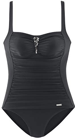 Lascana Damen Badeanzug | mit Pailletten, feminin