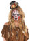 Amscan 847586-55 - Haarreif mit Voodoo-Hut, 1 Stück, Einheitsgröße für Erwachsene, mehrfarbig, Mini- Zylinder, Knochen, Totenkopf, Zierbändern, Federn, Accessoire für Karneval und Halloween, Fasching
