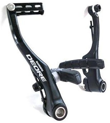 Shimano Deore BR-T610 V-Brakes - Black, Rear by Shimano