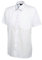 247-Clothing Mens Classic Short Sleeve Shirt Poplin Office Casual Easy Care Colours (18.5 Collar, White)