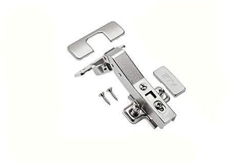 GTV Soft Close 45 Degree Angular Modern Kitchen Cabinet Wardrobe Concealed 35mm Steel Powder Coated Hinge