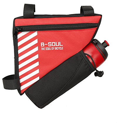 UPANBIKE Bike Triangle Frame Bag 1.5L Polyester Front Tube Bag Bicycle Saddle Bag(Water Bottle is not Included)