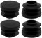 sourcing map 4pcs Bouchon Pied de Chasie Embout Capuchon Jambe Tube Insert Tampon Table Meuble Protection nervuré ronde plastique 20mm OD 17-19mm Diamètre intérieur